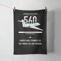 Thumbnail for Cessna Citation 560 - Citation V design on black towel