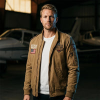 Thumbnail for Pilot jacket on model — editorial