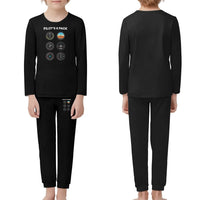 Thumbnail for Pilot's 6 Pack children pajamas - Black