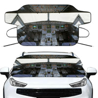 Thumbnail for Airbus A320 Cockpit (Wide) Car aviation design on car windshield cover.