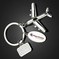 Thumbnail for Kenya Airways Suitcase aviation suitcase-shape key chain, durable metal alloy.
