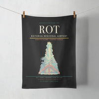 Thumbnail for Rotorua Regional Airport (ROT) design on black towel