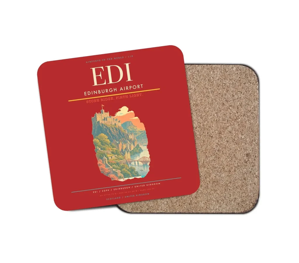 Edinburgh Airport EDI - Firth Stone Heather Crest - Red
