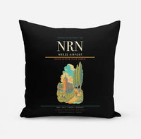 Thumbnail for Weeze Airport (NRN) design on black pillow