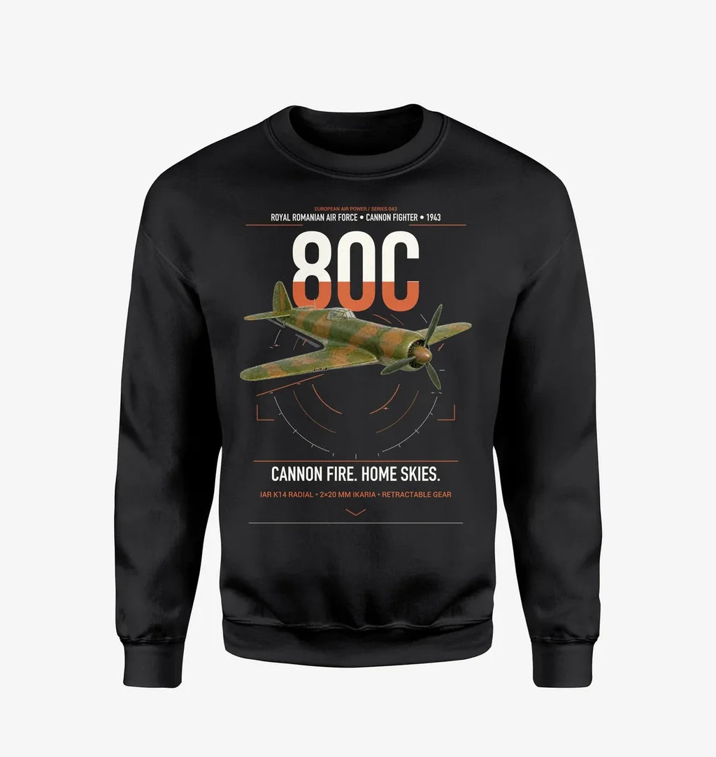 IAR 80C design on black sweatshirt