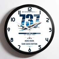 Thumbnail for Boeing 737 MAX 9 design on white framed wall clock