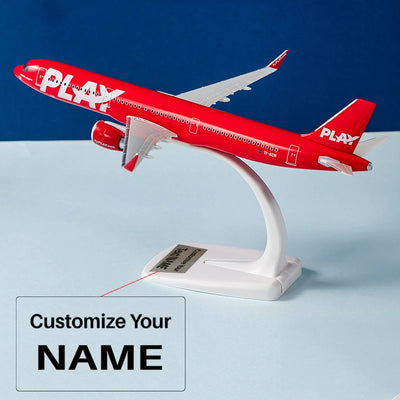 Side view of PIAY Airways Airbus A321 Neo Airplane Model (1/200 Scale - 20CM) aviation 16-18cm scale model aircraft in diecas.