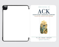 Thumbnail for Nantucket Memorial Airport (ACK) design on white ipad tablet case