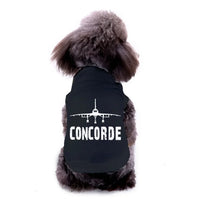 Thumbnail for Pet vest with Concorde & Plane Dog Pet aviation design, quilted insulated panel.