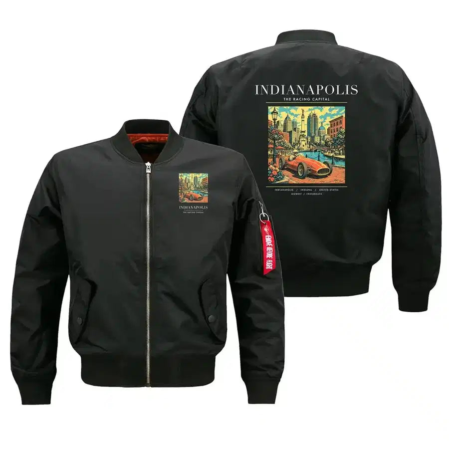 INDIANAPOLIS - Poster - Bomber Jacket - Black