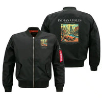 Thumbnail for INDIANAPOLIS - Poster - Bomber Jacket - Black