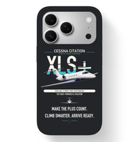 Thumbnail for Cessna Citation XLSPlus design on black magsafe iphone case, for iPhone 17 Pro