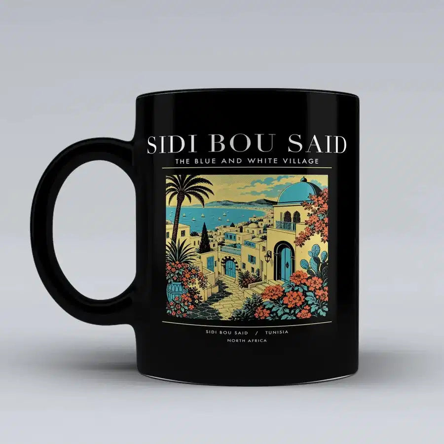 SIDI BOU SAID - Poster - Mug - Black