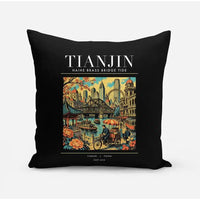 Thumbnail for TIANJIN - Poster - Pillow - Black