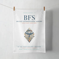 Thumbnail for Belfast International Airport (BFS) design on white towel