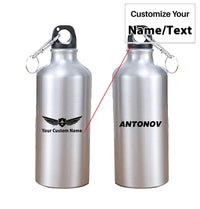 Thumbnail for Antonov & Text aviation design on thermos, vacuum-insulated.