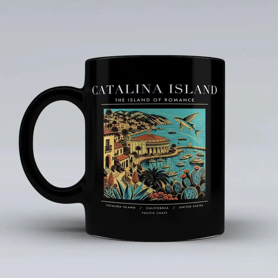 CATALINA ISLAND - Poster - Mug - Black