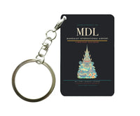 Thumbnail for Mandalay International Airport MDL Key Chain design on black key chain