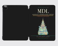 Thumbnail for Mandalay International Airport (MDL) design on black ipad tablet case
