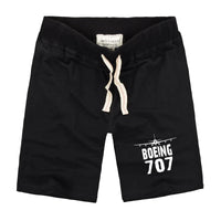 Thumbnail for Boeing 707 & Plane aviation design on soft cotton shorts.