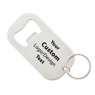Personalized Stainless Steel Keychain Bottle Opener aviation aviator-crafted key chain in polished metal alloy.