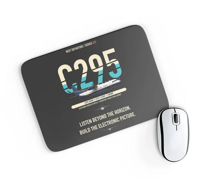 Airbus C295 SIGINT design on black rectangle mouse pad