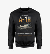 Thumbnail for A-1H Skyraider design on black sweatshirt
