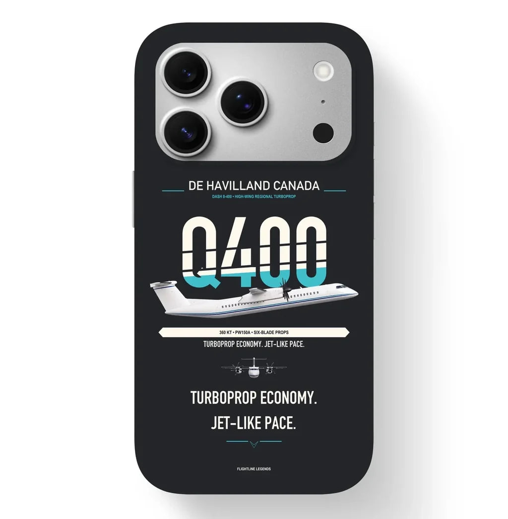 Dash 8-400 Case design on black iphone case