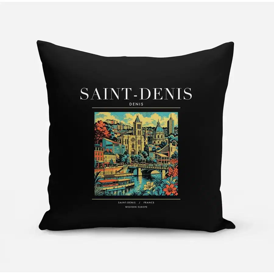 SAINT-DENIS - Poster - Pillow - Black