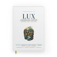 Thumbnail for Luxembourg Airport (LUX) design on white notebook