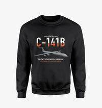 Thumbnail for C-141B Starlifter design on black sweatshirt