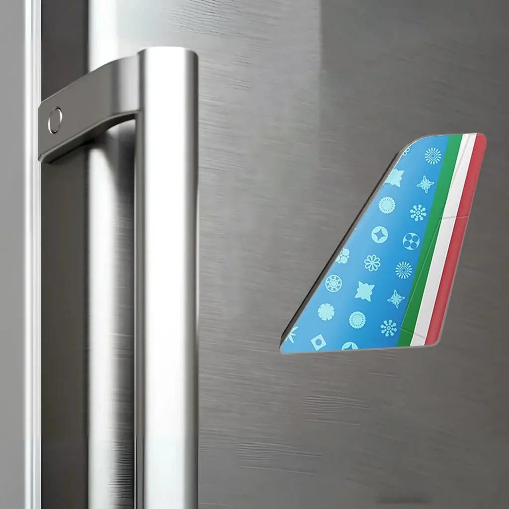 ITA Airlines aviation design tail magnet in 3D metal with magnetic back.