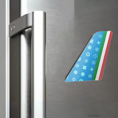 ITA Airlines aviation design tail magnet in 3D metal with magnetic back.