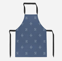Thumbnail for Nice Airplanes (Blue) aviation design on durable cotton blend kitchen apron.
