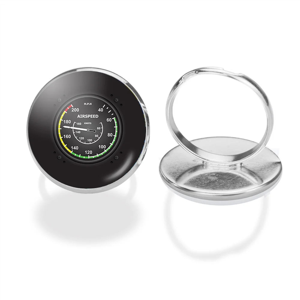 Airplane Instruments-Airspeed aviation ring in stainless steel.
