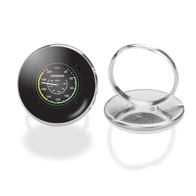 Airplane Instruments-Airspeed aviation ring in stainless steel.