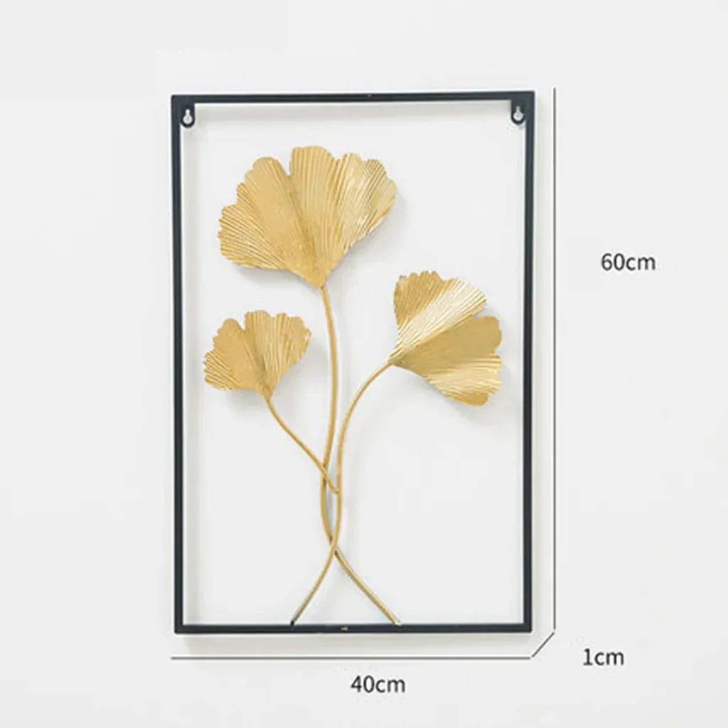 Three-leaf Ginkgo Wall Decoration/Hanging: For Living Room aviation design on premium decorative material hanging wall decora.