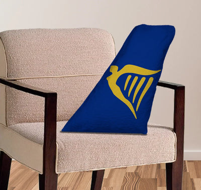 Ryanair Airlines aviation design on soft polyester filling aircraft tail pillow.