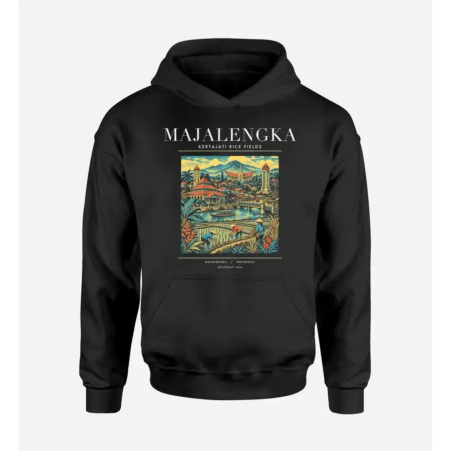 MAJALENGKA - Poster - Premium Hoodie - Black