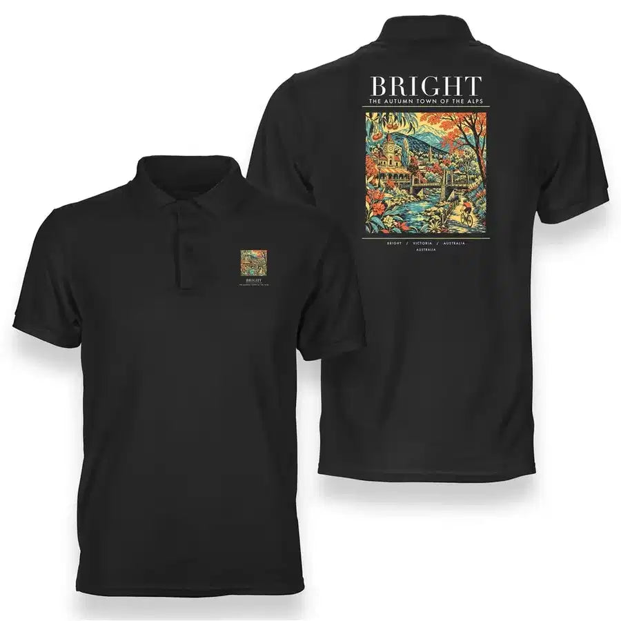 BRIGHT - Poster - Double-Side Polo - Black