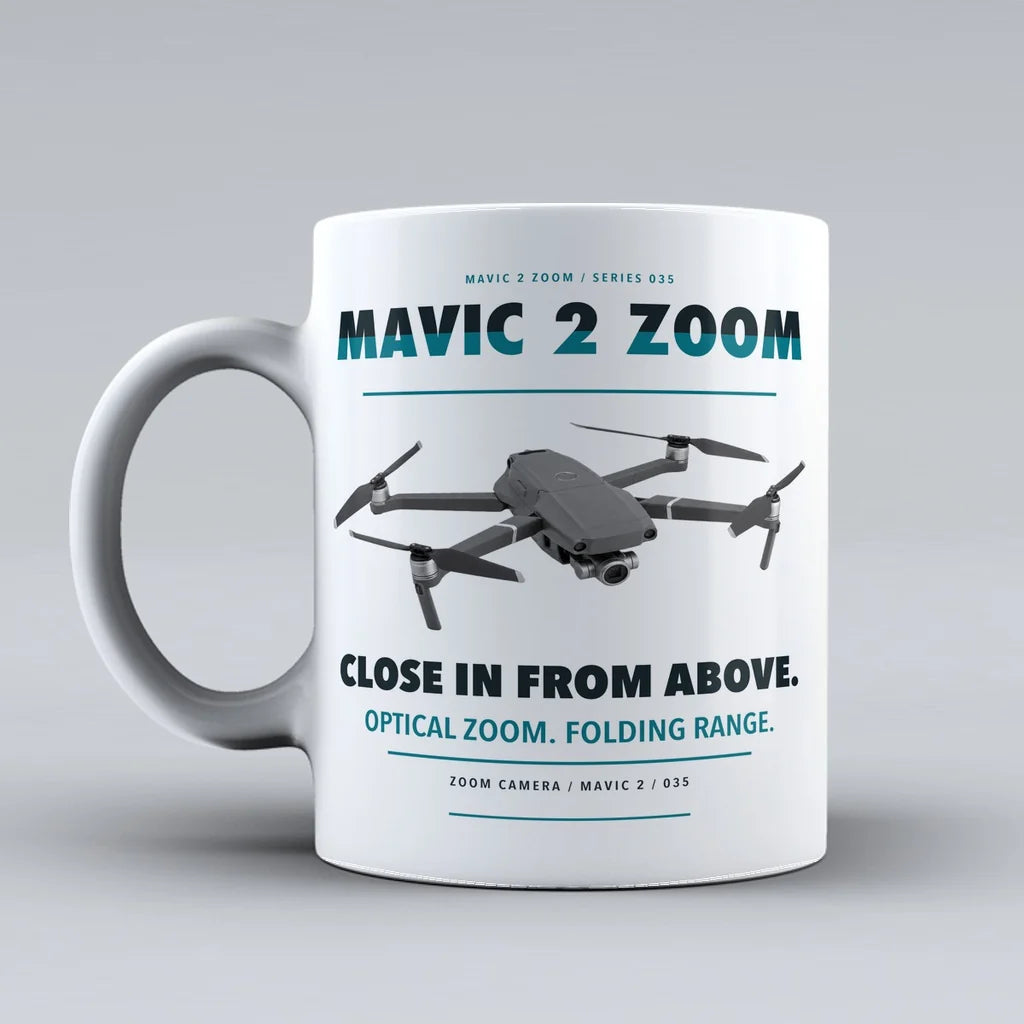 Mavic 2 Zoom Mug design on white dji