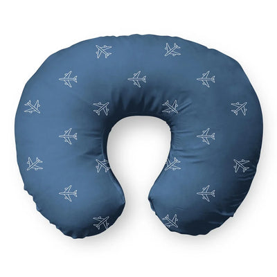 Nice Airplanes Travel & Boppy aviation design on memory foam with soft cover travel pillow.