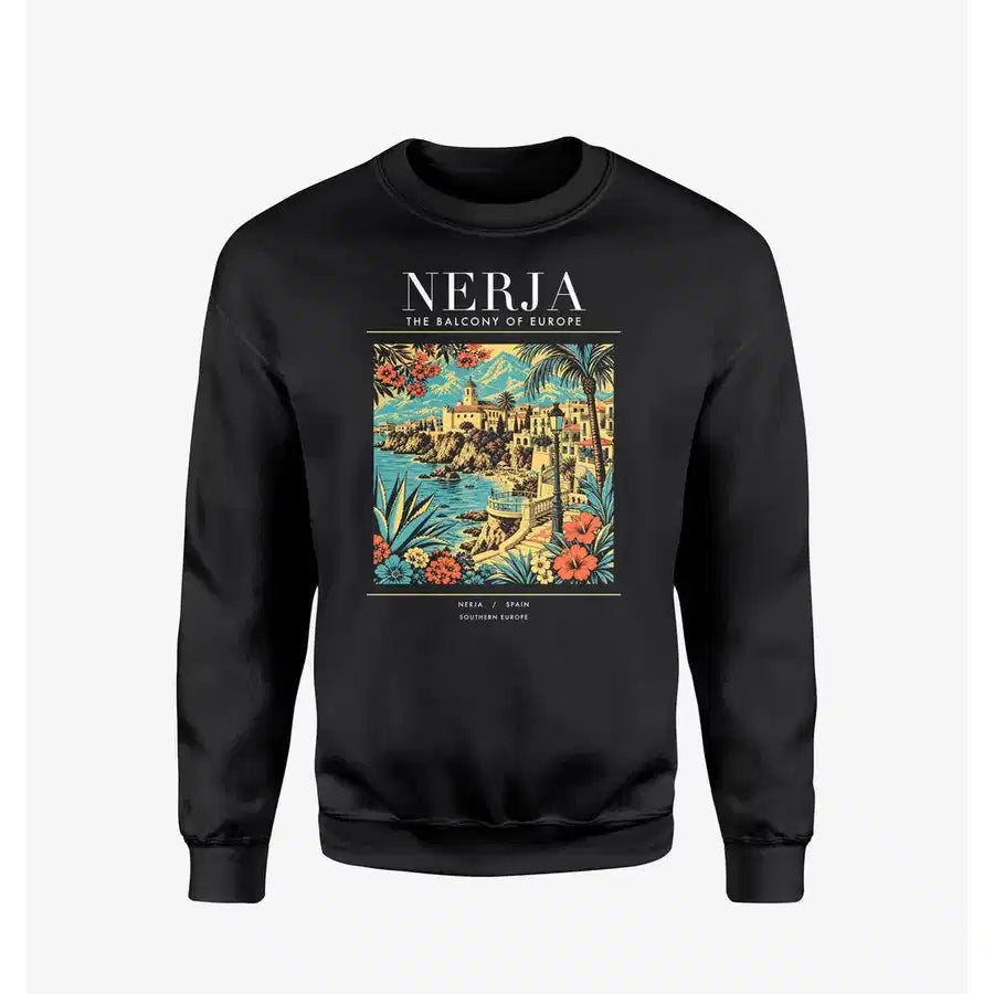 NERJA - Poster - Sweatshirt - Black