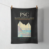 Thumbnail for Tri-Cities Airport (PSC) design on black towel