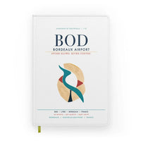 Thumbnail for Bordeaux Airport (BOD) design on white notebook
