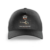 Thumbnail for Robinson R22 Beta II design on black printed hat