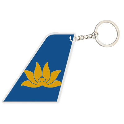 Vietnam Airlines aviation aircraft-tail key chain, acrylic body, metal ring.