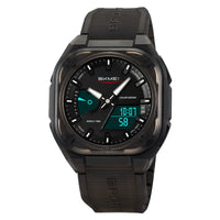 Thumbnail for Side view of Countdown Daylight Saving Time with 5Alarm Clock Waterproof Digital aviation shock-resistant pilot watch in rugg.