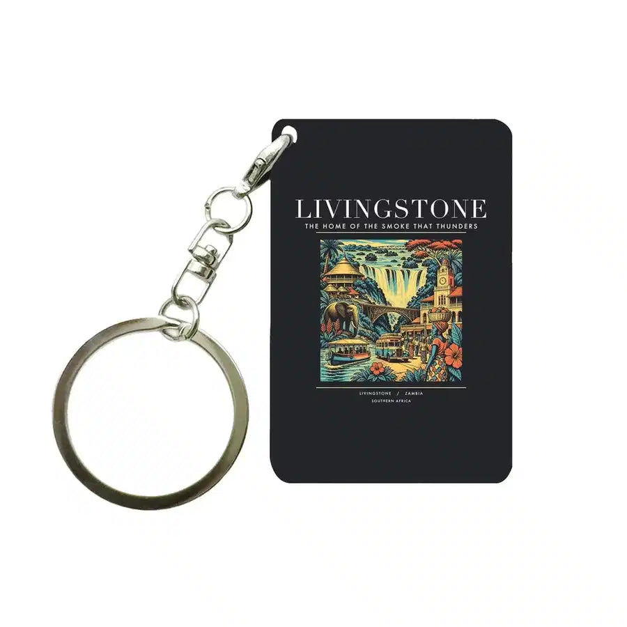 LIVINGSTONE - Poster - Key Chain - Black