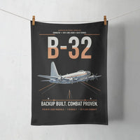 Thumbnail for B-32 Dominator design on black towel